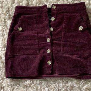 Burgundy skirt